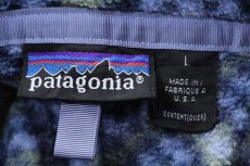 画像4: 90s USA製 patagoniaパタゴニア Mosaicモザイク 総柄 フリース スナップT L (4)