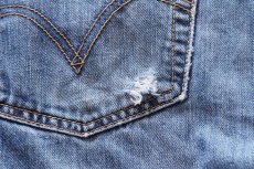画像8: Levi'sリーバイス 501 USED加工 ペンキ飛び デニムパンツ W36 L32★SDP3992 (8)