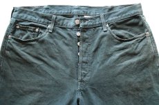 画像4: 00s メキシコ製 Levi'sリーバイス 501 後染め ブラック デニムパンツ フェード W38 L29★SDP3905 (4)