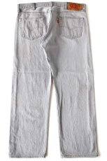 画像3: メキシコ製 Levi'sリーバイス 501 先染め カラーデニムパンツ ライトグレー W38 L30★SDP3889 (3)