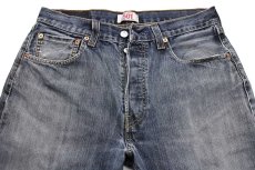 画像4: 00s ポーランド製 Levi'sリーバイス 501 USED加工 カットオフ デニムパンツ W32★SDP3323 ユーロ (4)