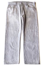 画像2: Levi'sリーバイス 501 ブリーチ 先染め グレー デニムパンツ W38 L30★SDP4246 (2)