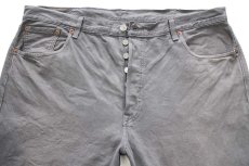 画像4: Levi'sリーバイス 501 後染め カラーデニムパンツ グレー W40 L32★SDP4227 (4)