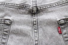 画像7: Levi'sリーバイス 501 ダメージ ストレッチ グレー デニムパンツ W40 L32★SDP3932 (7)