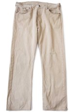 画像2: Levi'sリーバイス 501 ダメージ 後染め カラーデニムパンツ カーキ W38 L32★SDP4150 (2)