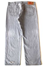画像3: メキシコ製 Levi'sリーバイス 501 先染め グレーデニムパンツ W38 L32★SDP3912 (3)