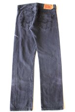 画像3: Levi'sリーバイス 501 ダメージ ブラック デニムパンツ W32 L32★SDP4068 (3)