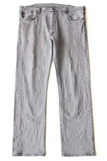 画像2: Levi'sリーバイス 501 ダメージ ストレッチ グレー デニムパンツ W40 L32★SDP3932 (2)