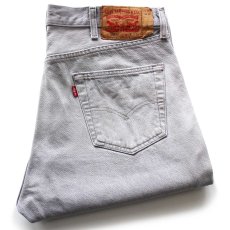画像1: メキシコ製 Levi'sリーバイス 501 先染め カラーデニムパンツ ライトグレー W38 L30★SDP3889 (1)