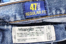 画像6: 00s Wranglerラングラー 47MWZ ペンキ飛び デニムパンツ ヒゲ W34 L30★SDP4012 (6)