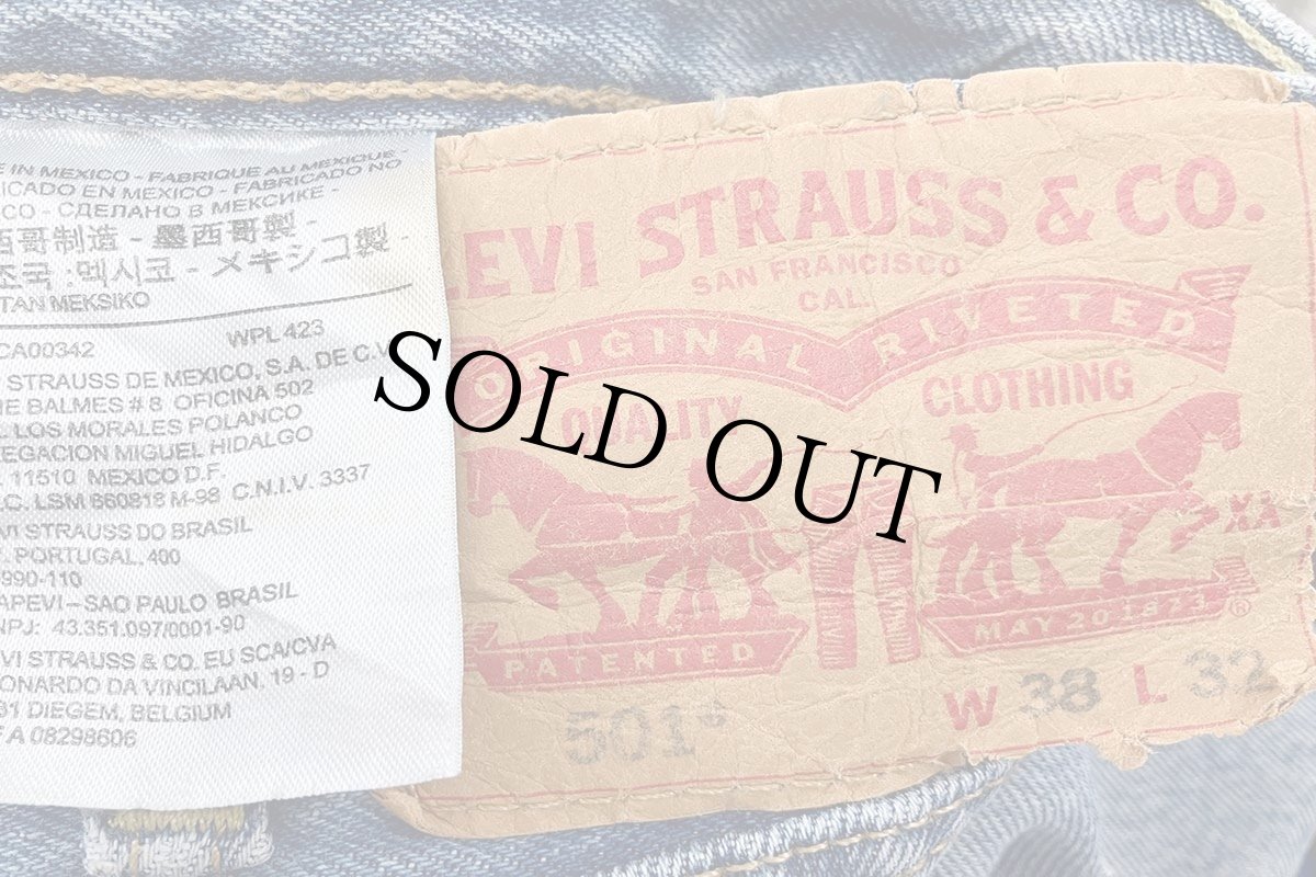 画像5: Levi'sリーバイス 501 ストレッチ デニムパンツ ボロ W38 L32★SDP4130 (5)