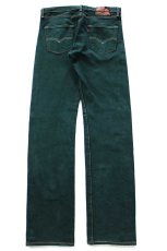 画像3: Levi'sリーバイス 501 カラーデニムパンツ 後染め 濃緑 W29★SDP3587 (3)