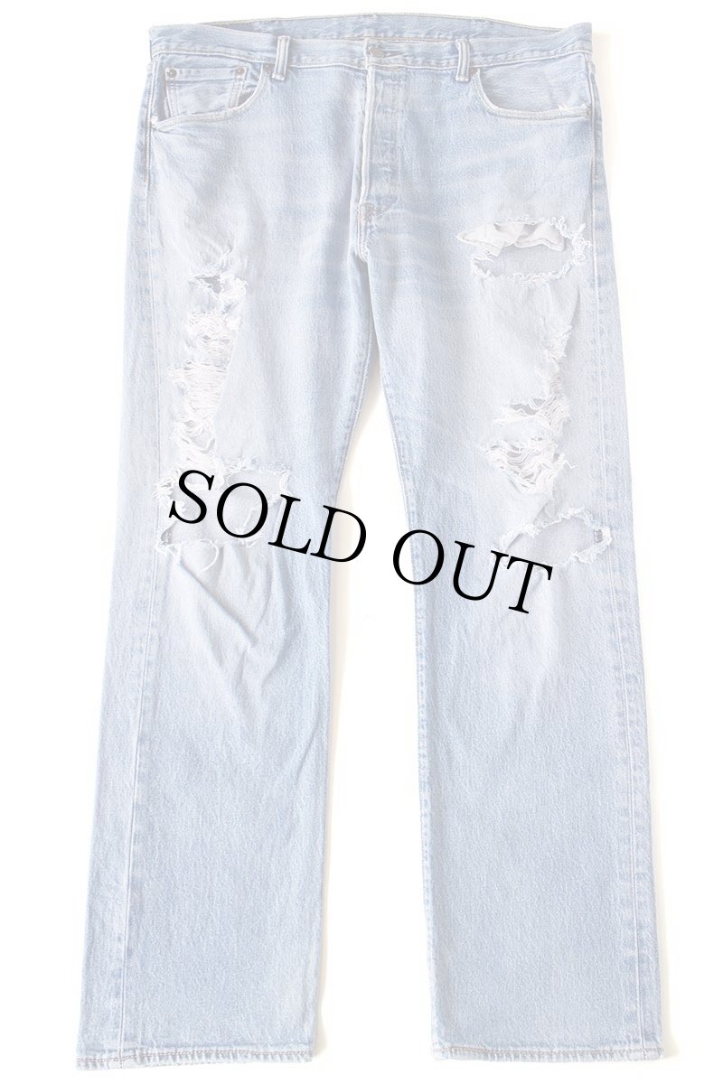 画像2: Levi'sリーバイス 501 ストレッチ デニムパンツ ボロ W38 L32★SDP4130 (2)