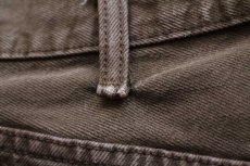 画像7: メキシコ製 Levi'sリーバイス 501 カットオフ 後染め カラーデニムパンツ 焦げ茶 W38★SDP3495 (7)
