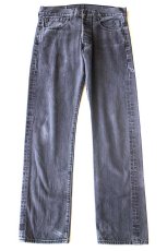 画像2: Levi'sリーバイス 501 ダメージ ブラック デニムパンツ W32 L32★SDP4068 (2)