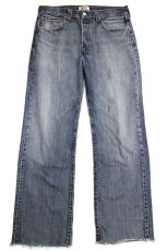 画像2: 00s ポーランド製 Levi'sリーバイス 501 USED加工 カットオフ デニムパンツ W32★SDP3323 ユーロ (2)
