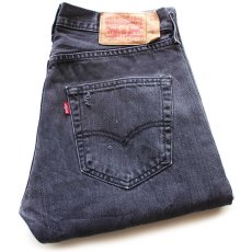 画像1: Levi'sリーバイス 501 ダメージ ブラック デニムパンツ W32 L32★SDP4068 (1)