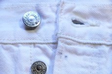 画像6: メキシコ製 Levi'sリーバイス 501 カットオフ ホワイト デニムパンツ W42★SDP3402 (6)
