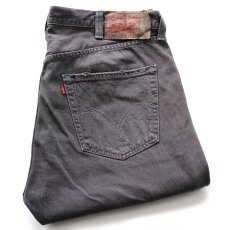 画像1: 00s メキシコ製 Levi'sリーバイス 501 後染め カラーデニムパンツ チャコールグレー W38 L34★SDP3890 (1)