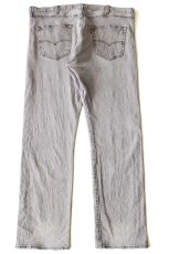画像3: Levi'sリーバイス 501 ダメージ ストレッチ グレー デニムパンツ W40 L32★SDP3932 (3)