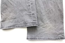 画像8: Levi'sリーバイス 501 ダメージ ストレッチ グレー デニムパンツ W40 L32★SDP3932 (8)