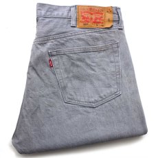 画像1: メキシコ製 Levi'sリーバイス 501 先染め カラーデニムパンツ シルバーグレー W40★SDP3559 (1)