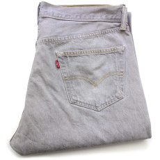 画像1: メキシコ製 Levi'sリーバイス 501 先染め グレー デニムパンツ W38★SDP3552 (1)