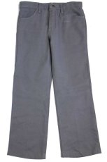 画像2: 90s Wranglerラングラー ランチャードレスジーンズ ポリエステルパンツ グレー W32★149 スタプレ (2)