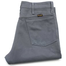 画像1: 90s Wranglerラングラー ランチャードレスジーンズ ポリエステルパンツ グレー W32★149 スタプレ (1)