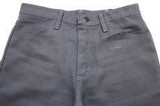 画像4: 90s Wranglerラングラー ランチャードレスジーンズ ポリエステルパンツ グレー W32★149 スタプレ (4)