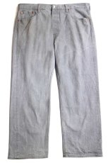 画像2: メキシコ製 Levi'sリーバイス 501 先染め カラーデニムパンツ シルバーグレー W40★SDP3559 (2)