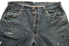 画像4: メキシコ製 Levi'sリーバイス 501 ペンキ飛び デニムパンツ W38 L34★SDP3853 (4)