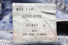 画像6: 00s メキシコ製 Levi'sリーバイス 501 デニムパンツ W35 L34★SDP4245 (6)