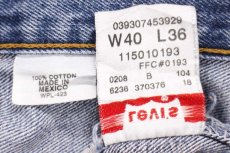 画像6: 00s メキシコ製 Levi'sリーバイス 501 デニムパンツ W40 L36★SDP3772 (6)