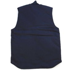 画像2: 新品★carharttカーハート V01 FIRM DUCK INSULATED RIB COLLAR VEST RELAXED FIT キルティングライナー ダックベスト 黒 S (2)