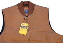 画像3: 新品★carharttカーハート V01 FIRM DUCK INSULATED RIB COLLAR VEST RELAXED FIT キルティングライナー ダックベスト 茶 XL (3)