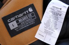 画像4: 新品★carharttカーハート V01 FIRM DUCK INSULATED RIB COLLAR VEST RELAXED FIT キルティングライナー ダックベスト 茶 L (4)