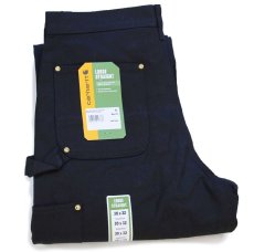 画像1: 新品★carharttカーハート ダブルニー ダック地 ペインターパンツ 黒 W30 L32 (1)