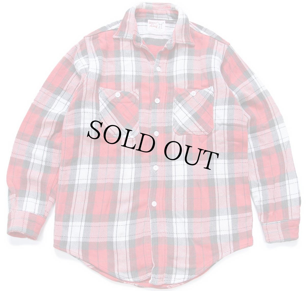 画像1: 60s WINTER King チェック コットン フランネルシャツ (1)