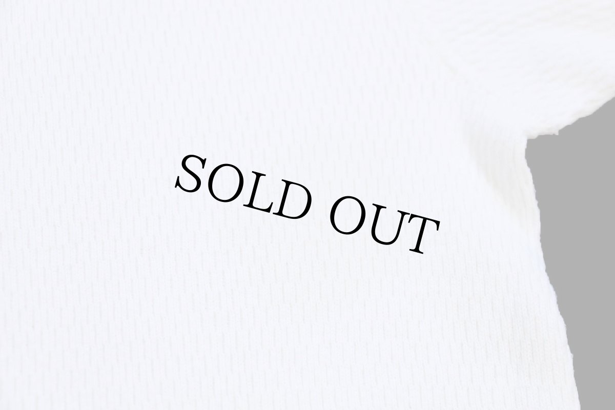 画像7: USA製 HEMINGWAY APPAREL コットン サーマルシャツ ナチュラル L (7)