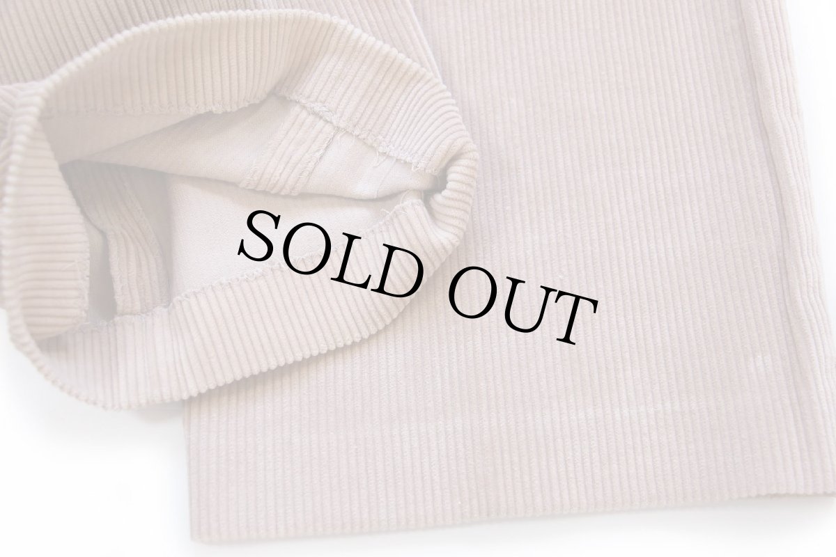 画像7: 90s USA製 LANDS'ENDランズエンド 太畝 コーデュロイパンツ ベージュ 34L★スラックス (7)