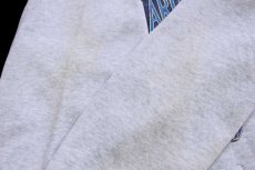 画像7: 80s NBA CHARLOTTE HORNETS マスコット スウェットパーカー 杢ライトグレー★フーディー (7)