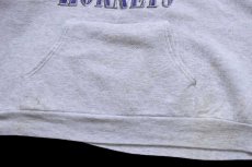 画像6: 80s NBA CHARLOTTE HORNETS マスコット スウェットパーカー 杢ライトグレー★フーディー (6)