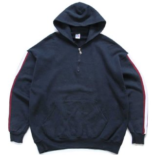 90s USA製 RUSSELLラッセル 無地 スウェットパーカー 黒 M☆フーディー