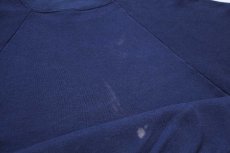 画像7: 90s USA製 ALASKA ウルフ アート スウェット 紺 XXL★特大 (7)