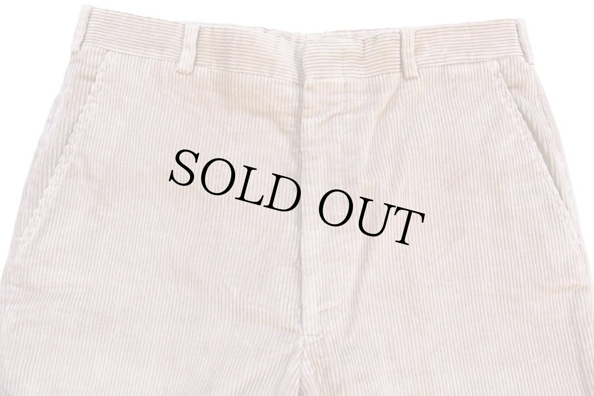 画像4: 90s USA製 LANDS'ENDランズエンド 太畝 コーデュロイパンツ ベージュ 34L★スラックス (4)