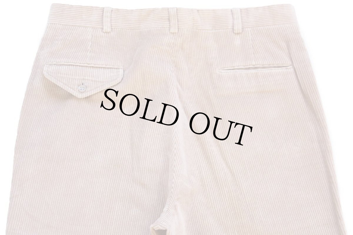 画像5: 90s USA製 LANDS'ENDランズエンド 太畝 コーデュロイパンツ ベージュ 34L★スラックス (5)