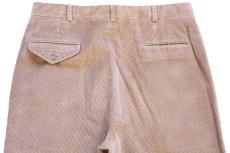 画像5: 90s USA製 LANDS'ENDランズエンド 太畝 コーデュロイパンツ ベージュ 34L★スラックス (5)