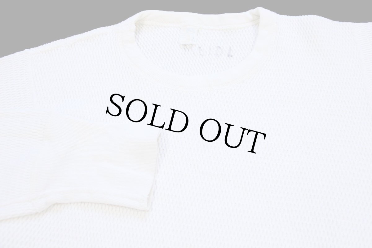 画像4: 70s JCPenney コットン サーマルシャツ ナチュラル L (4)