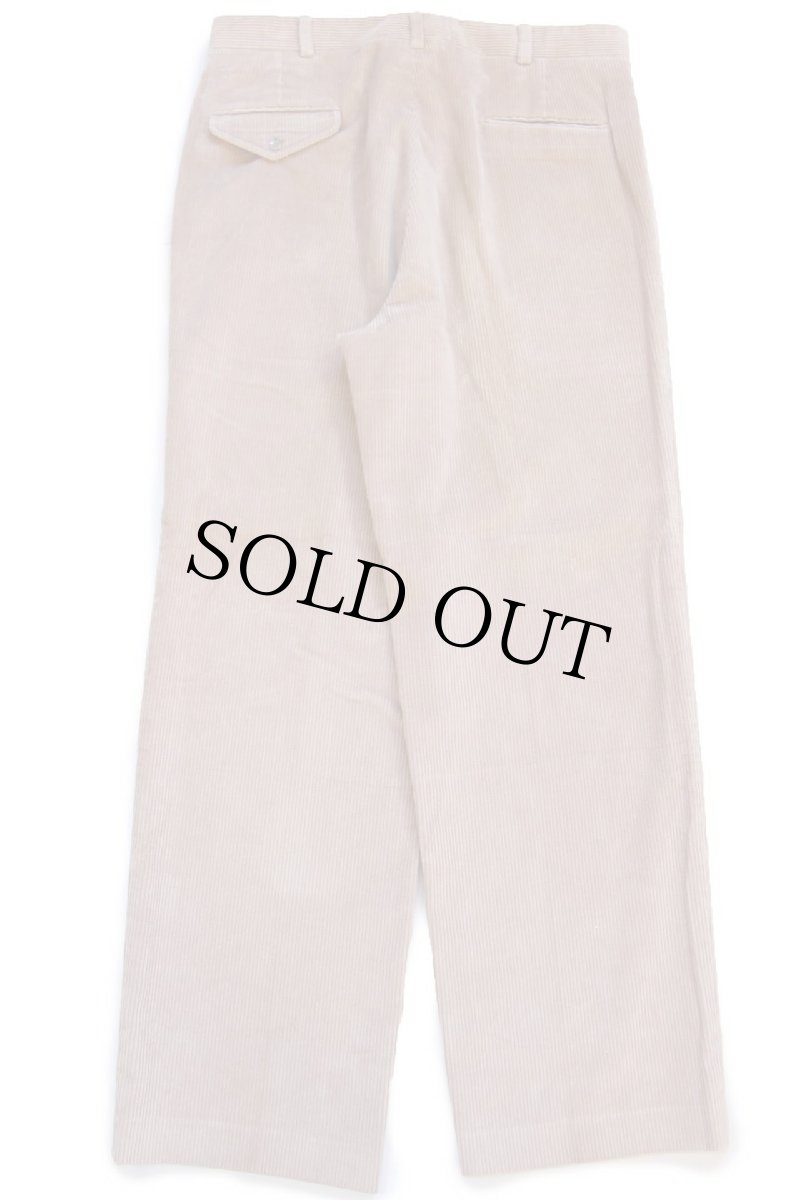 画像3: 90s USA製 LANDS'ENDランズエンド 太畝 コーデュロイパンツ ベージュ 34L★スラックス (3)